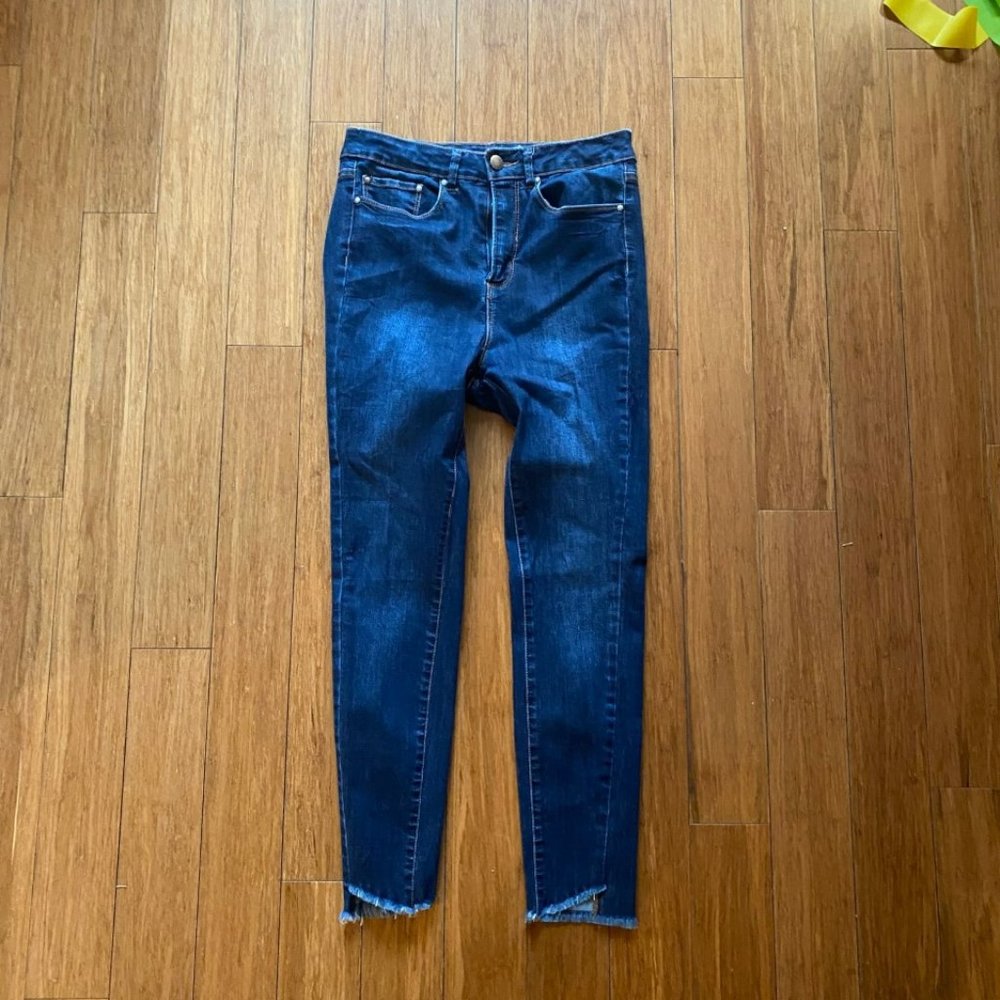 AFRM Skinny Jeans w/ fringe hem Size 30